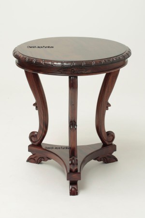 Code: WLL 149-M Name: Chippendale Round Table Size: Dia=60 x H=65 cm Wood: Solid Mahogany wood.﻿